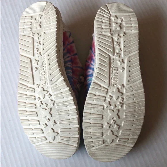 Hey Dude Women’s Wendy Shoes size 8 Rose Tie Dye - Picture 9 of 9